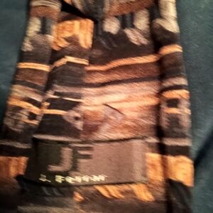 Sears Men's Store Brown Patterned Tie